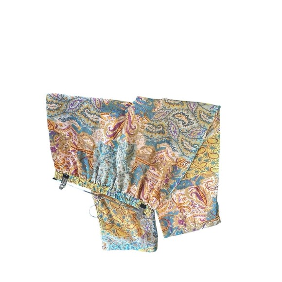 Sacred‎ Threads Mixed Media Patchwork Pull-On Wide Leg Pants Womens Sz M/L Boho - Picture 4 of 10